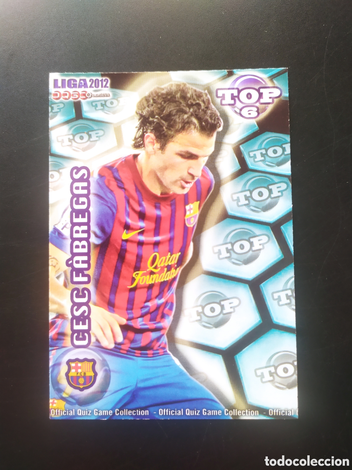 Football Stickers: Mundicromo fichas Liga 2011 2012 11 12 Cesc F&aacute;bregas top mate n&deg; 586 Barcelona