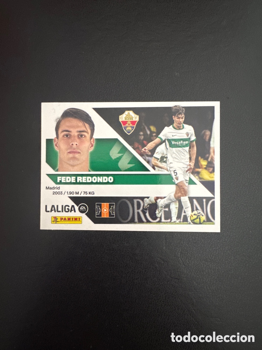 Cromos de f&uacute;tbol: FEDE REDONDO ELCHE NUMERO 13A LIGA ESTE 2026 2027