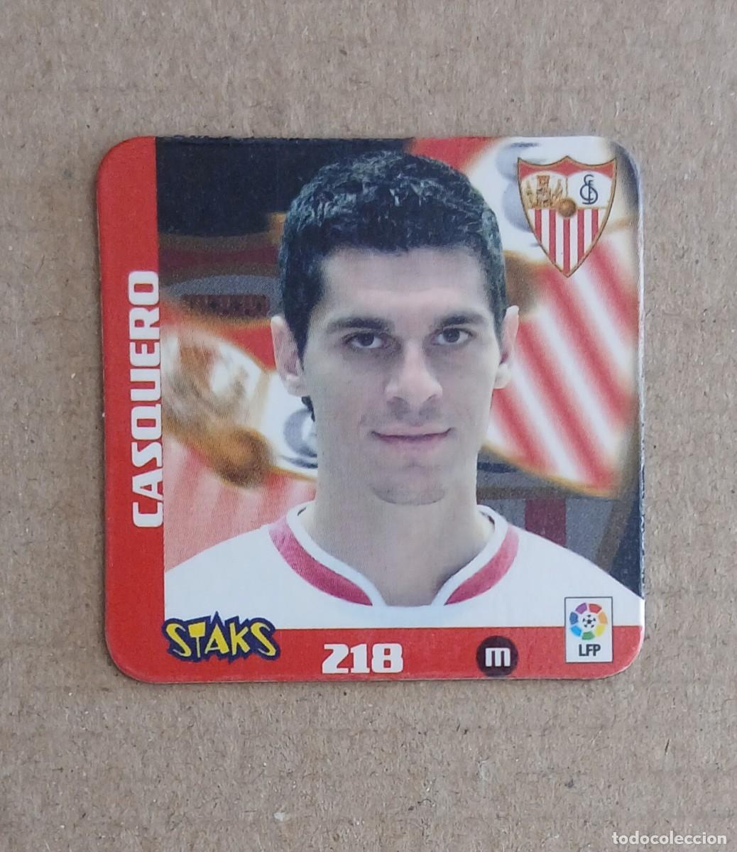 Figurine di Calcio: STAK n&ordm; 218 CASQUERO SEVILLA LIGA 2003-2004 DE PANINI. Buen estado.