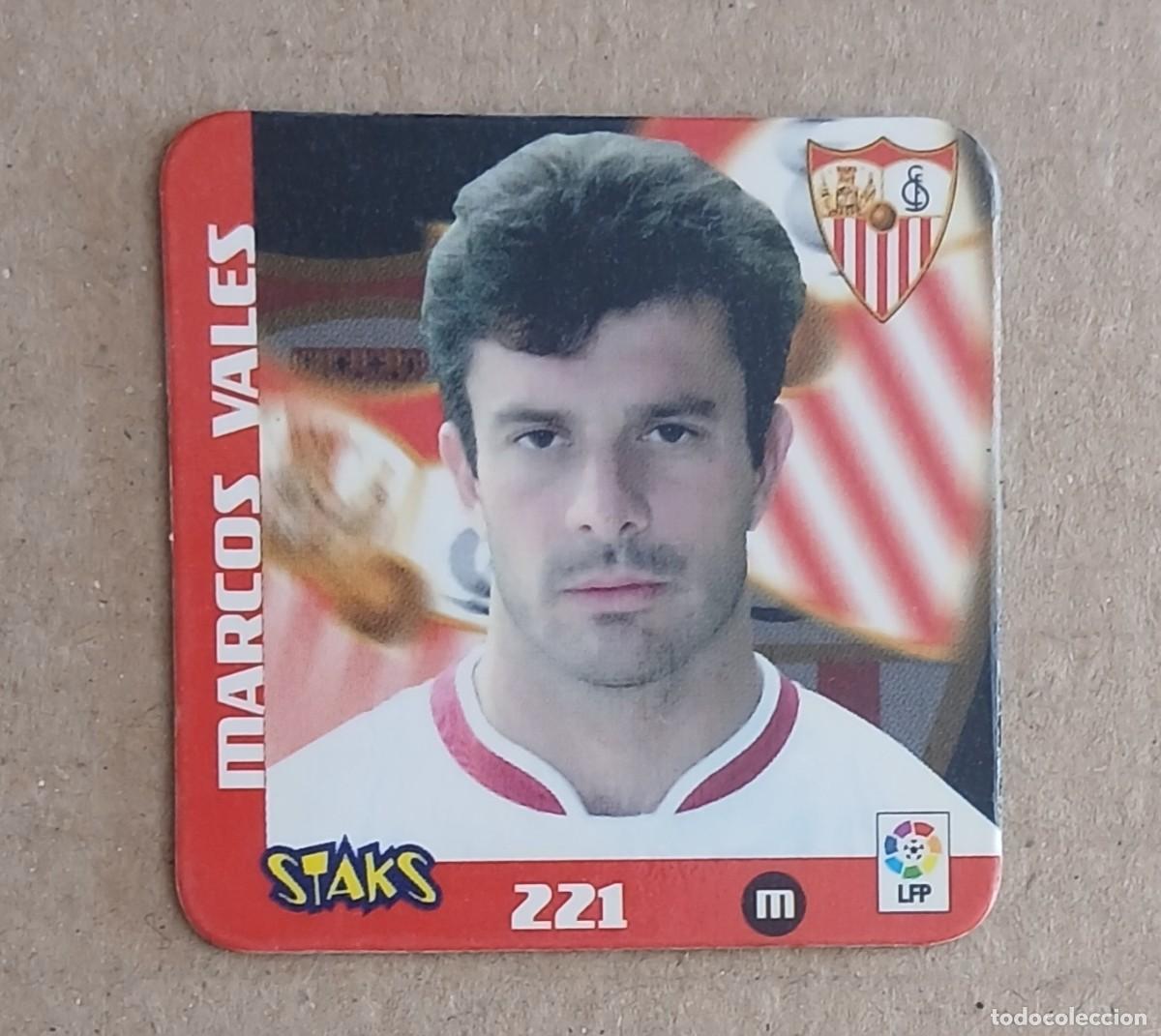Football Stickers: STAK n&ordm; 221 MARCOS VALES SEVILLA LIGA 2003-2004 DE PANINI. Buen estado.