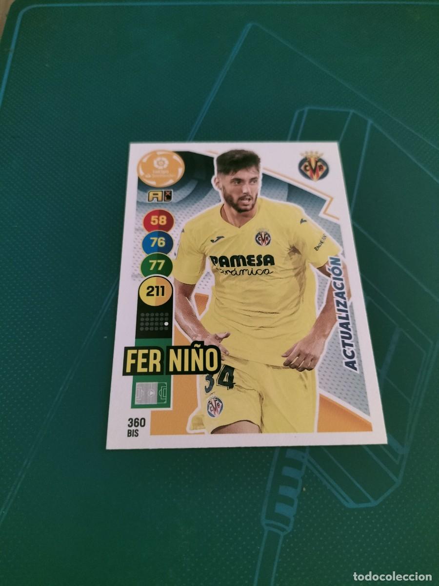 Football Stickers: 1 CROMO FICHA PANINI ADRENALYN 2020-2021 20-21 VILLARREAL C.F 360 bis FER NI&Ntilde;O ( Actualizaci&oacute;n