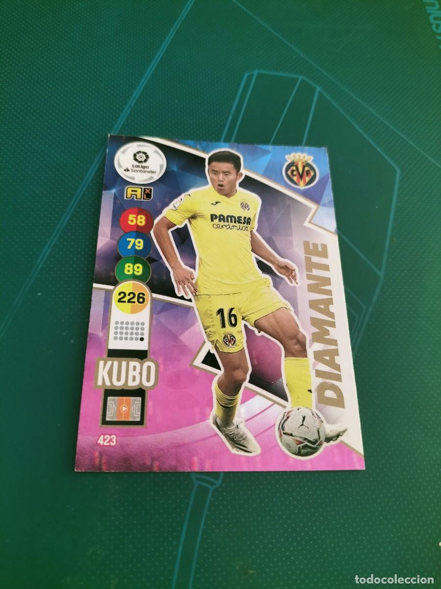 Football Stickers: 1 CROMO FICHA PANINI ADRENALYN 2020-2021 20-21 VILLARREAL C.F 423 KUBO ( DIAMANTE