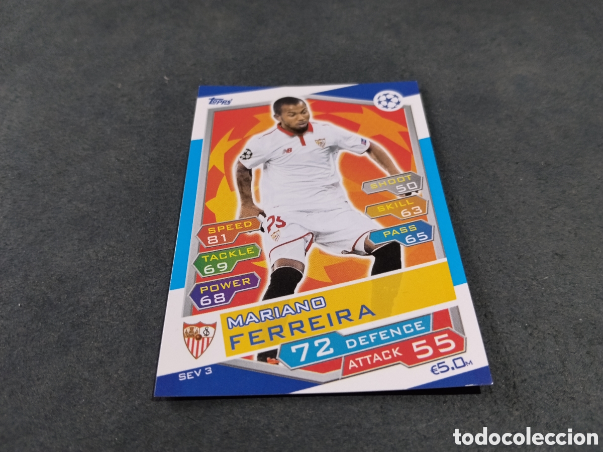 Football Stickers: Cromo futbol Match Attax, Sevilla Mariano Ferreira