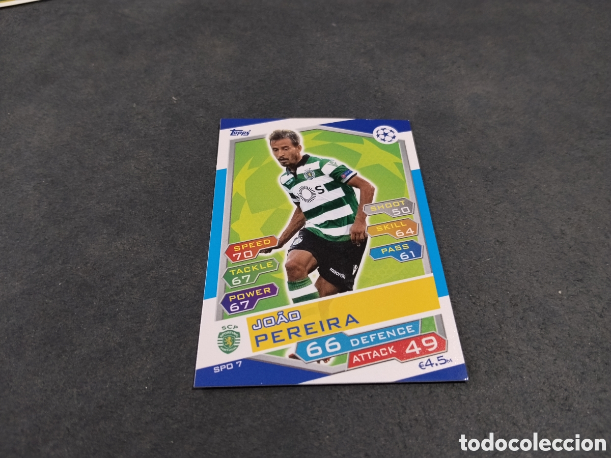 Cartes &agrave; collectionner de Football: Cromo futbol Match Attax Sporting Portugal Joao Pereira