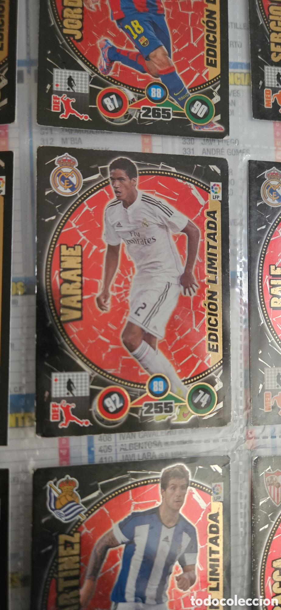 Cromos de f&uacute;tbol: varane real madrid edicion limitada adrenalyn 2014 2015 14 15 trading card