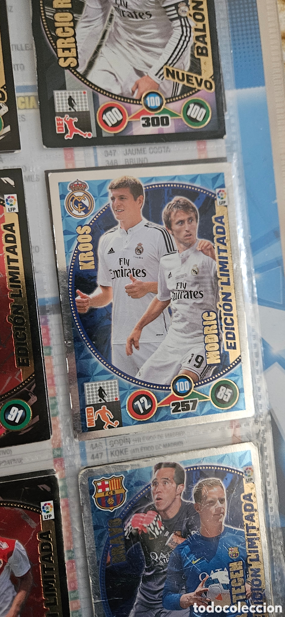 Fu&szlig;ball-Sticker: kroos modric edicion limitada adrenalyn 2014 2015 14 15 trading card