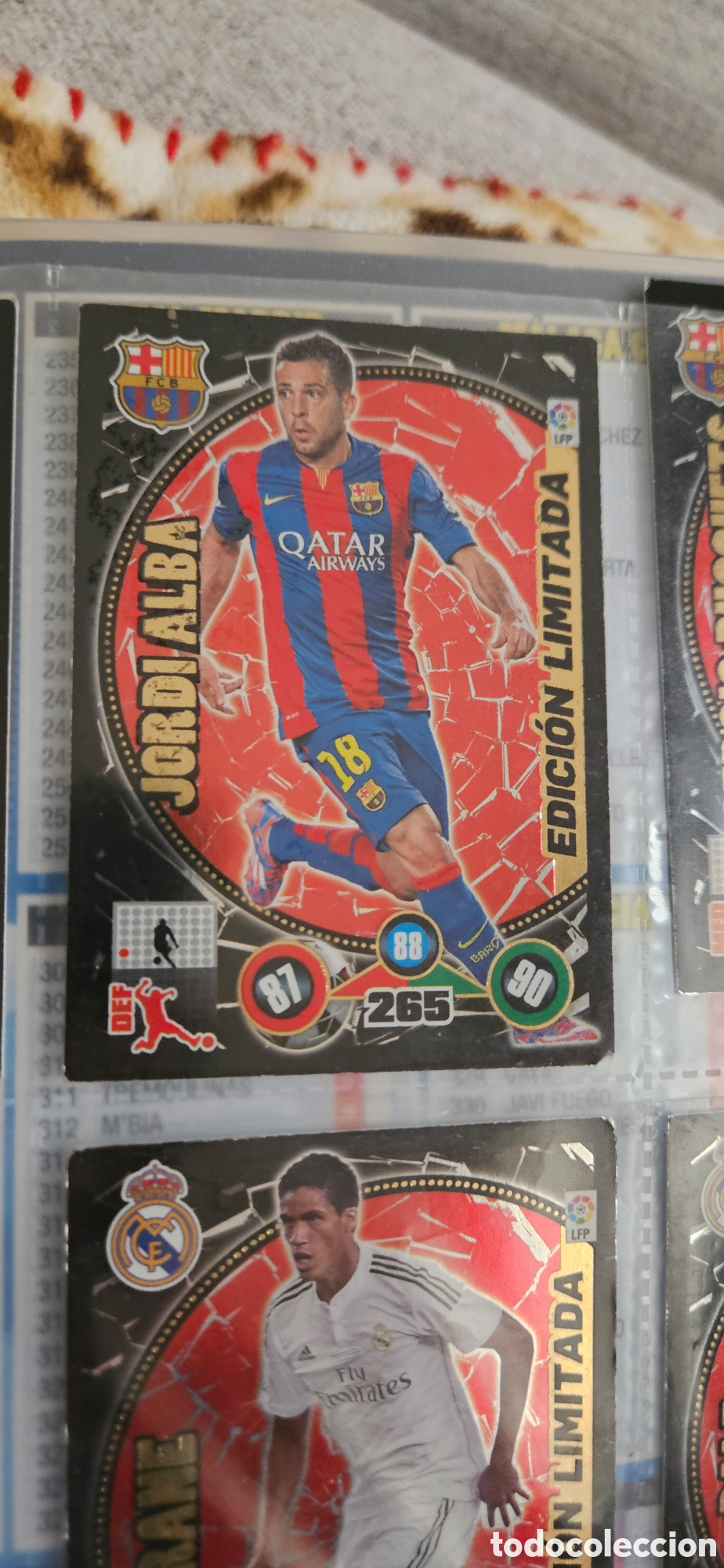 Fu&szlig;ball-Sticker: alba edicion limitada barcelona adrenalyn 2014 2015 14 15 trading card