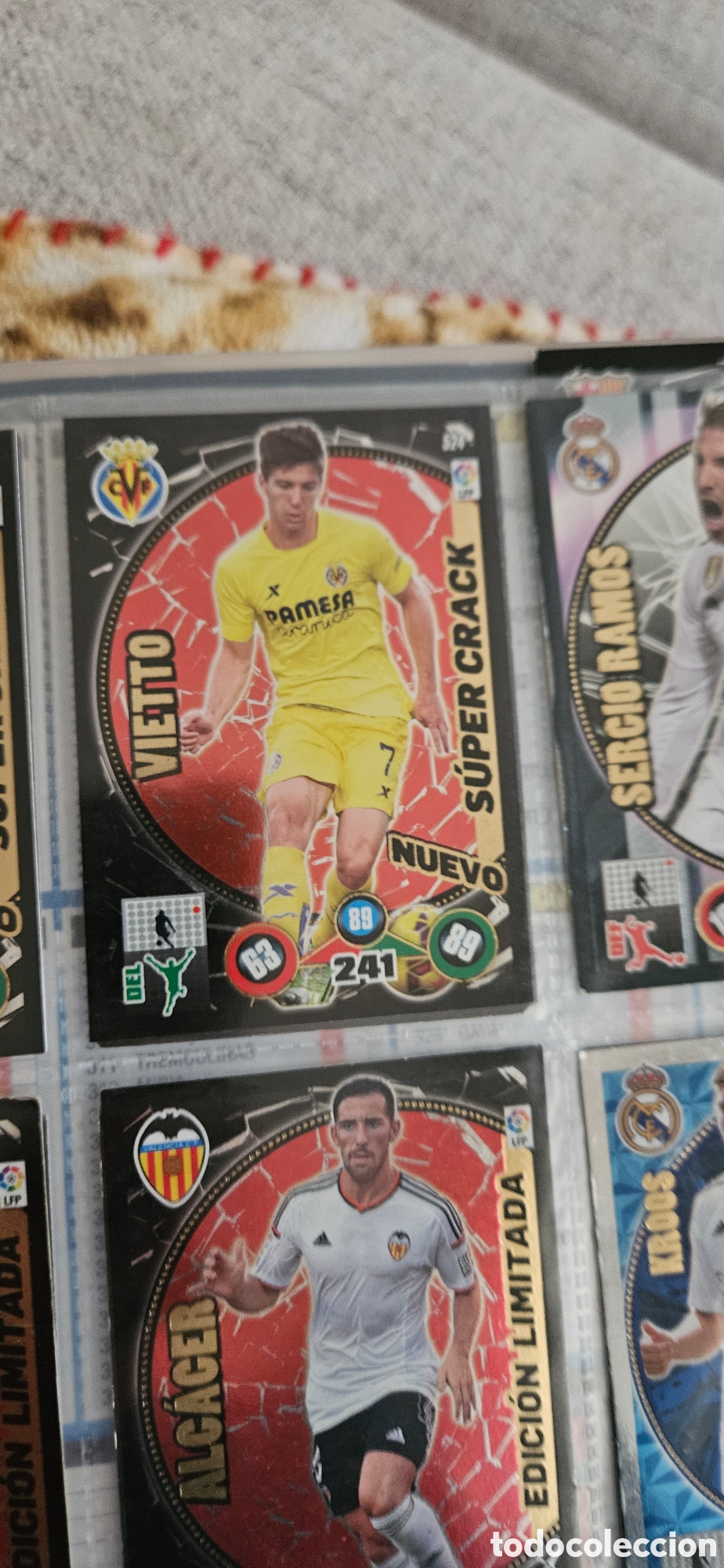 Fu&szlig;ball-Sticker: Vietto, n&uacute;mero 524, equipo Villarreal C.F., adrenalyn 2014 2015 14 15 trading card
