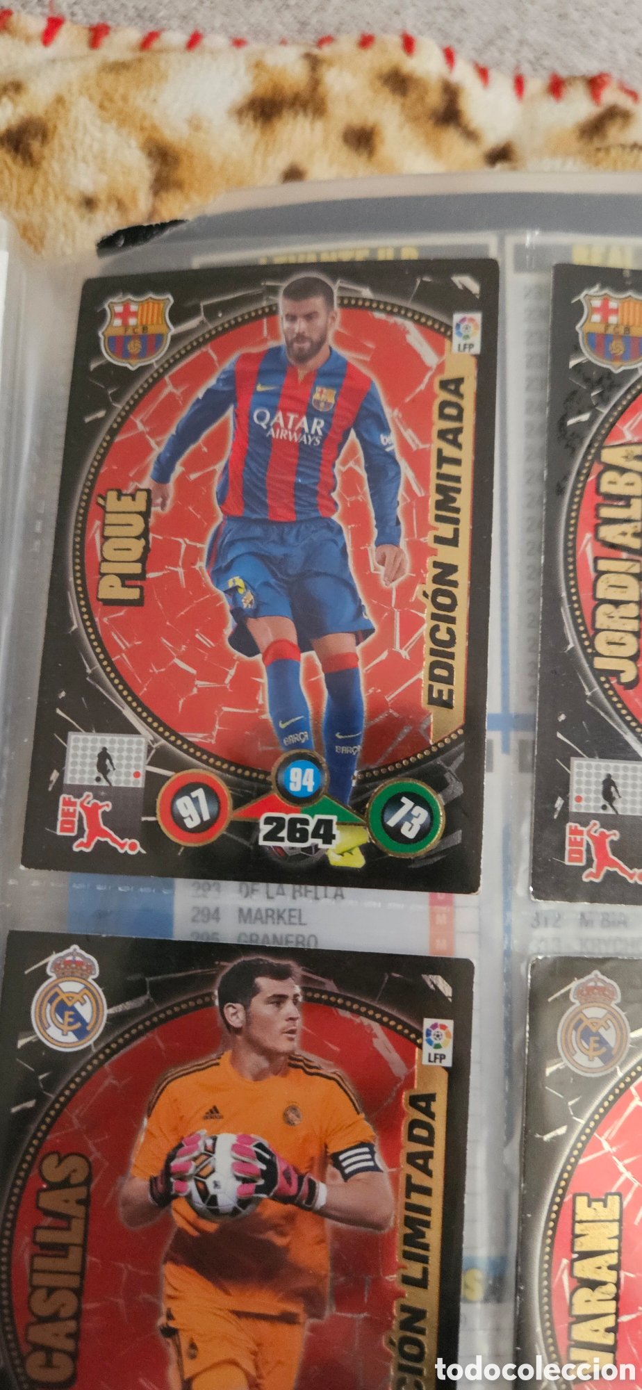 Fu&szlig;ball-Sticker: pique edicion limitada adrenalyn 2014 2015 14 15 barcelona