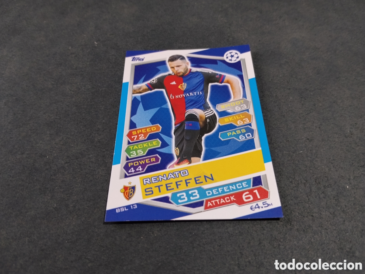 Cartes &agrave; collectionner de Football: Postal Match Attax FC Basel , Renato Steffen