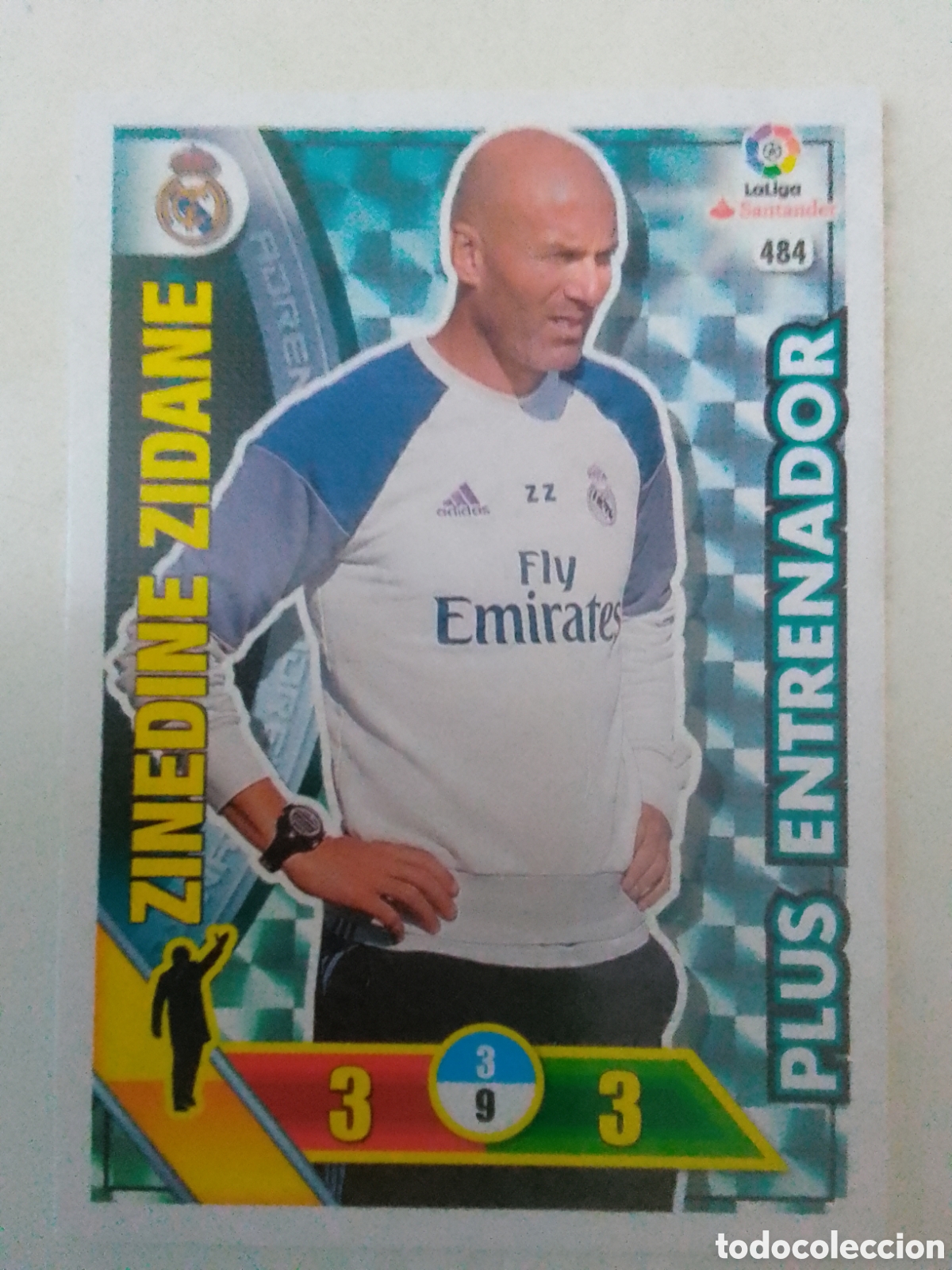 Figurine di Calcio: Adrenalyn XL 2016-17 n&deg; 484 Zinedine Zidane &bull; Real Madrid.