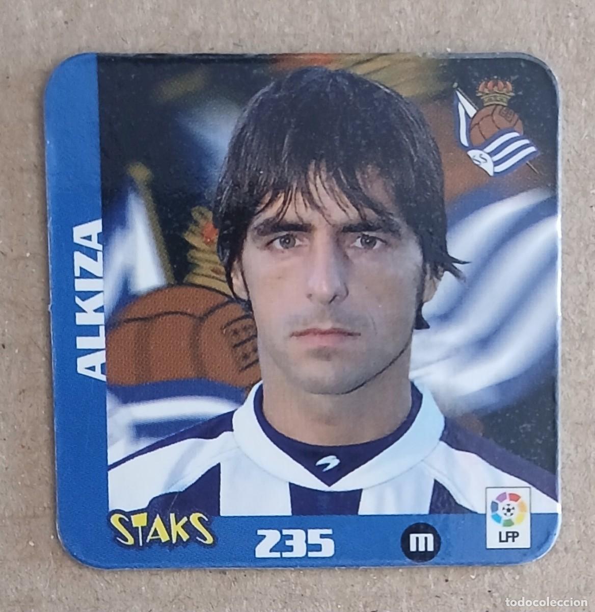 Figurine di Calcio: STAK n&ordm; 235 ALKIZA REAL SOCIEDAD LIGA 2003-2004 DE PANINI. Buen estado.