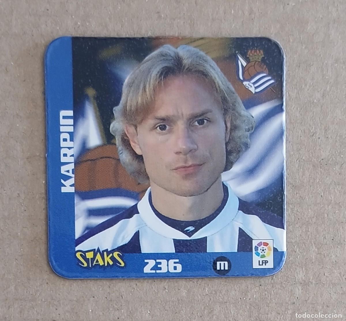Figurine di Calcio: STAK n&ordm; 236 KARPIN REAL SOCIEDAD LIGA 2003-2004 DE PANINI. Buen estado.