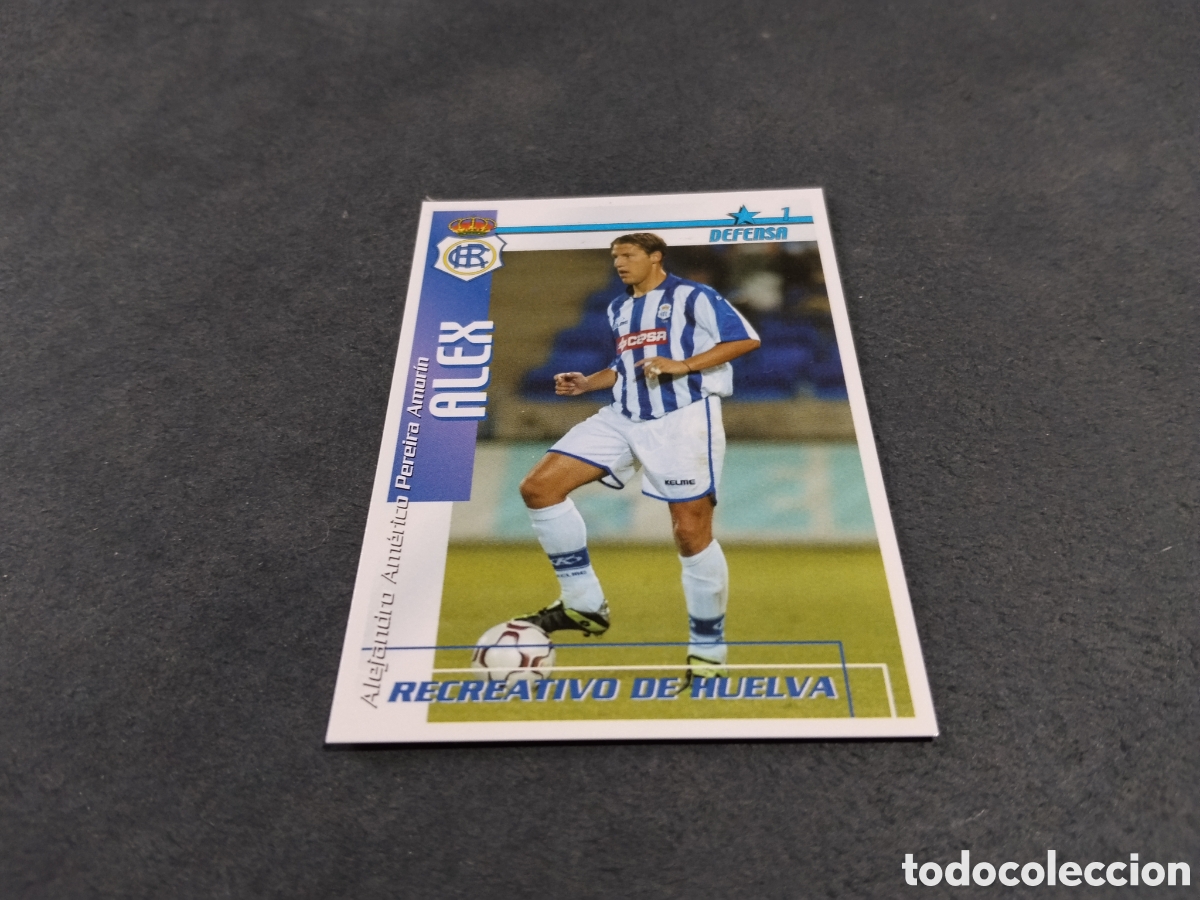 Figurine di Calcio: Cromo futbol Alex, Recreativo de Huelva 2002-03
