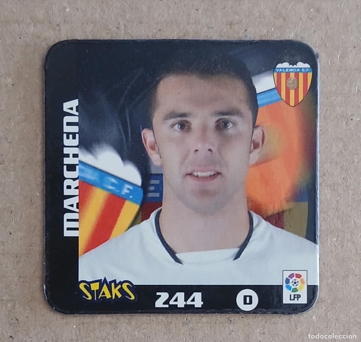 Figurine di Calcio: STAK n&ordm; 244 MARCHENA VALENCIA LIGA 2003-2004 DE PANINI. Buen estado.