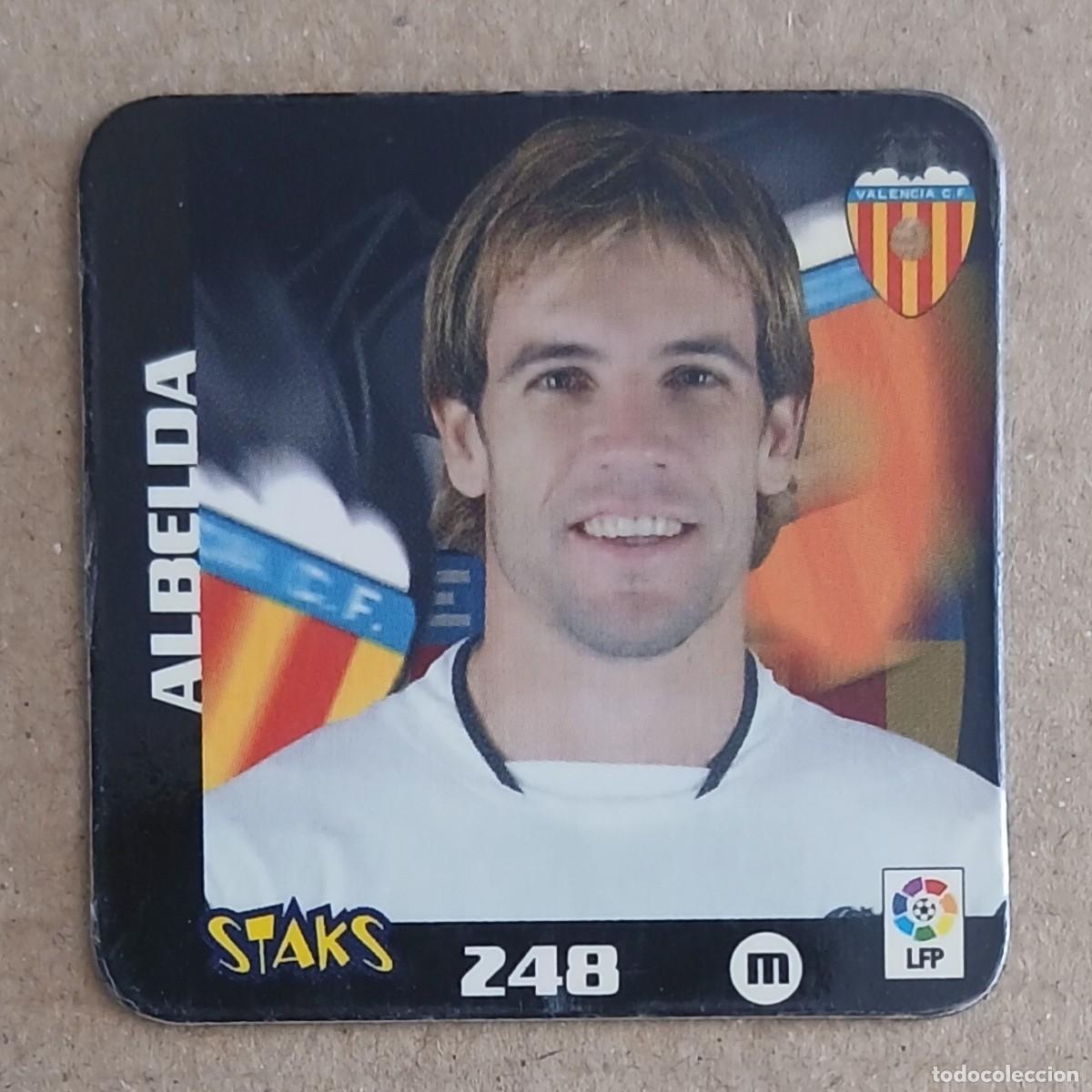 Figurine di Calcio: STAK n&ordm; 248 ALBELDA VALENCIA LIGA 2003-2004 DE PANINI. Buen estado.