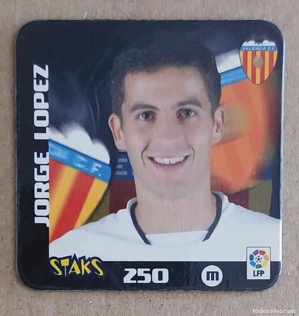 Figurine di Calcio: STAK n&ordm; 250 JORGE L&Oacute;PEZ VALENCIA LIGA 2003-2004 DE PANINI. Buen estado.