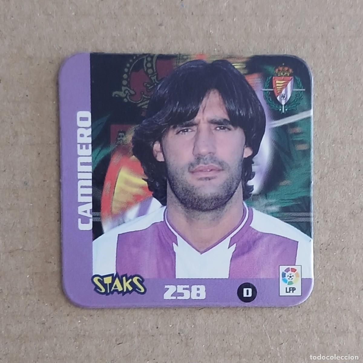Cartes &agrave; collectionner de Football: STAK n&ordm; 258 CAMINERO REAL VALLADOLID LIGA 2003-2004 DE PANINI. Buen estado.