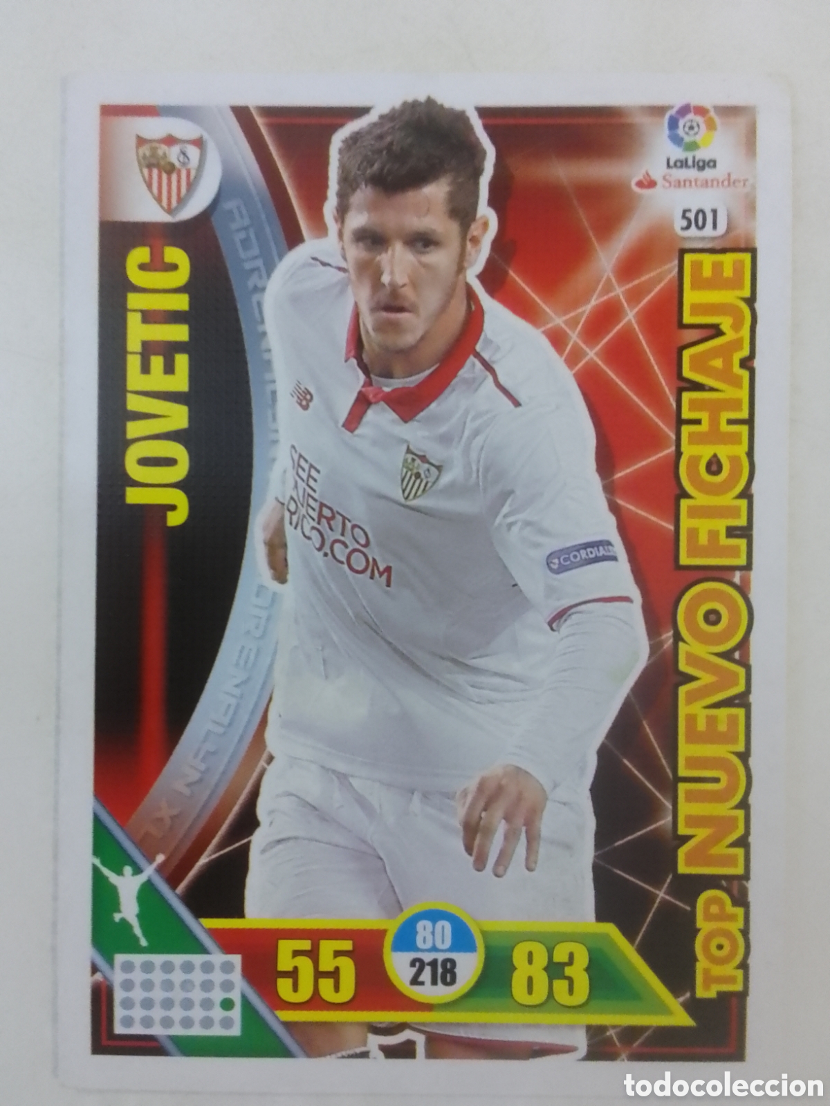 Cartes &agrave; collectionner de Football: Adrenalyn XL 2016-17 n&deg; 501 Jovetic &bull; Sevilla. TOP NUEVO FICHAJE.