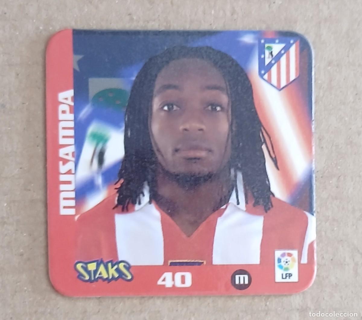 Figurine di Calcio: STAK n&ordm; 40 MUSAMPA ATL&Eacute;TICO DE MADRID LIGA 2003-2004 DE PANINI. Buen estado.