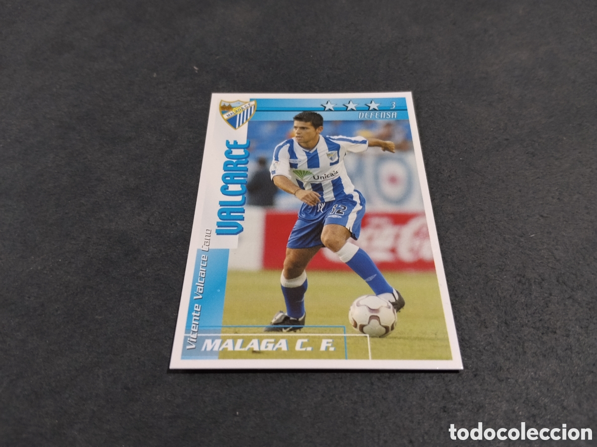 Figurine di Calcio: Cromo futbol M&aacute;laga CF,Valcarce