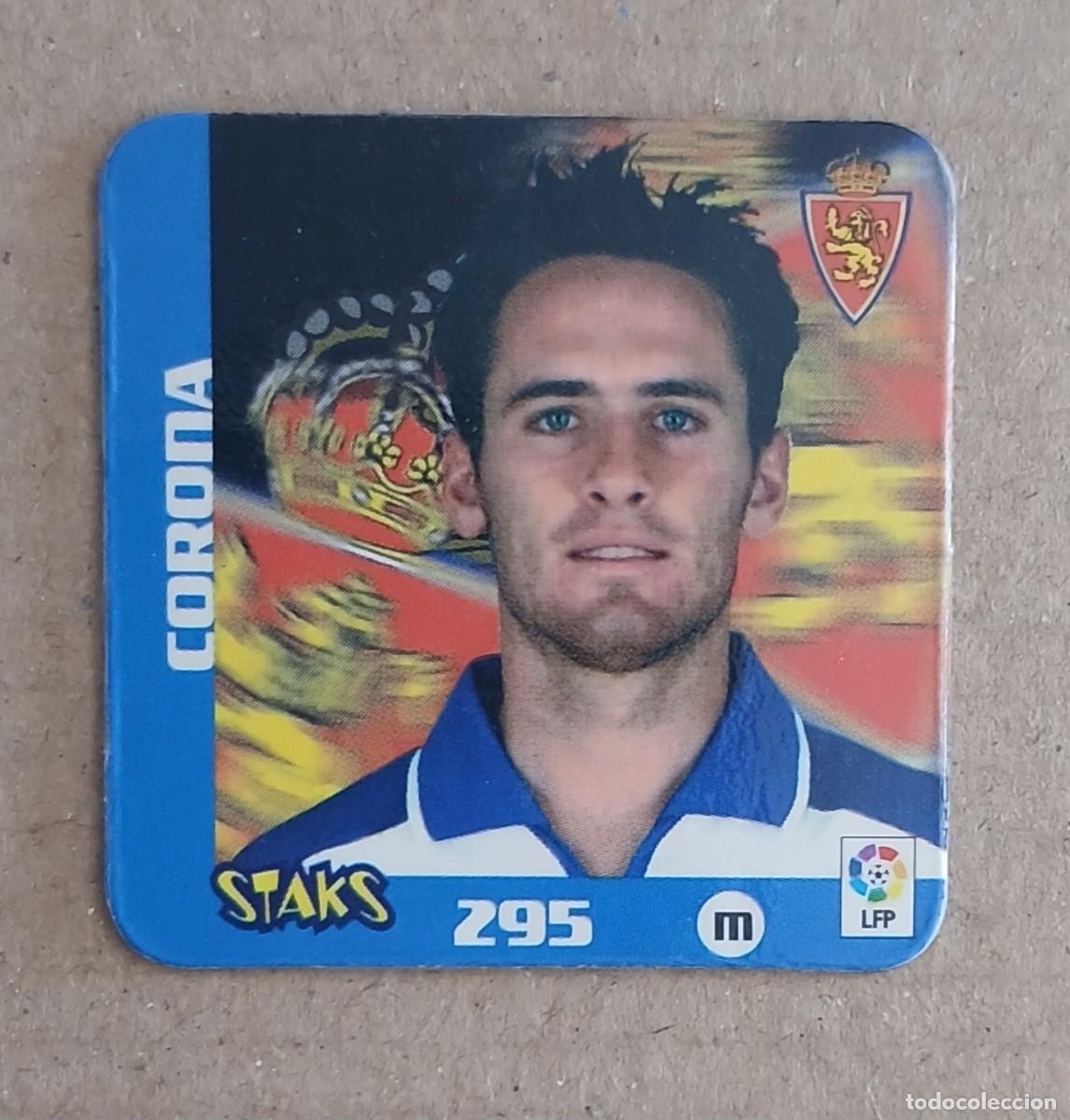 Figurine di Calcio: STAK n&ordm; 295 CORONA REAL ZARAGOZA LIGA 2003-2004 DE PANINI. Buen estado.