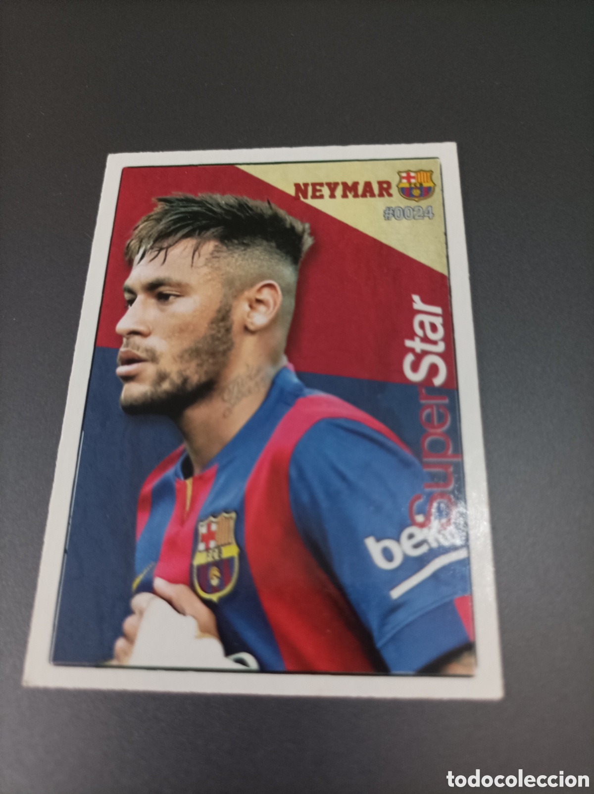 Cromos de Futebol: Mundo cromo ficha quiz de Neymar de la temporada de 2015,16
