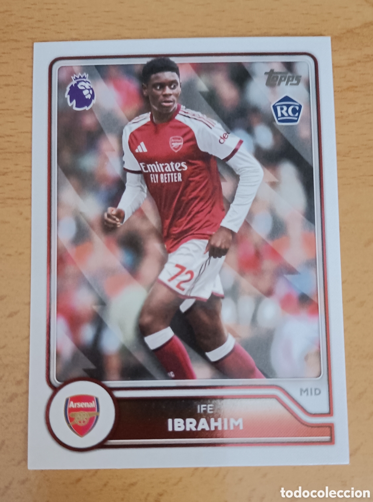 Cromos de Futebol: Ibrahim (Arsenal) Rookie Topps Premier League 26/27