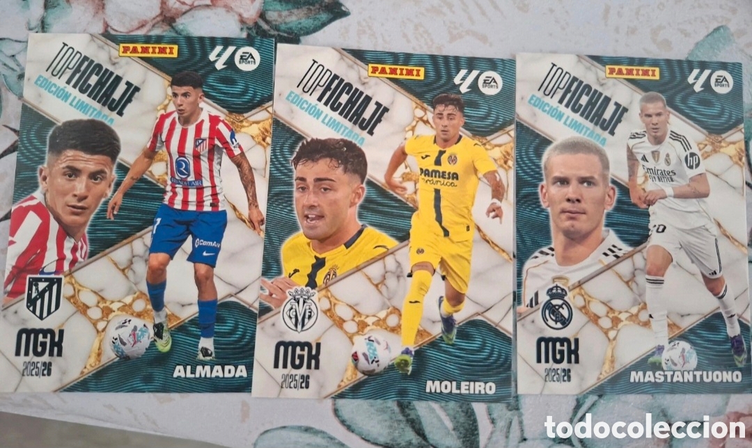 Cromos de Futebol: Lote de 3 cromos MGK 25/26 edici&oacute;n limitada