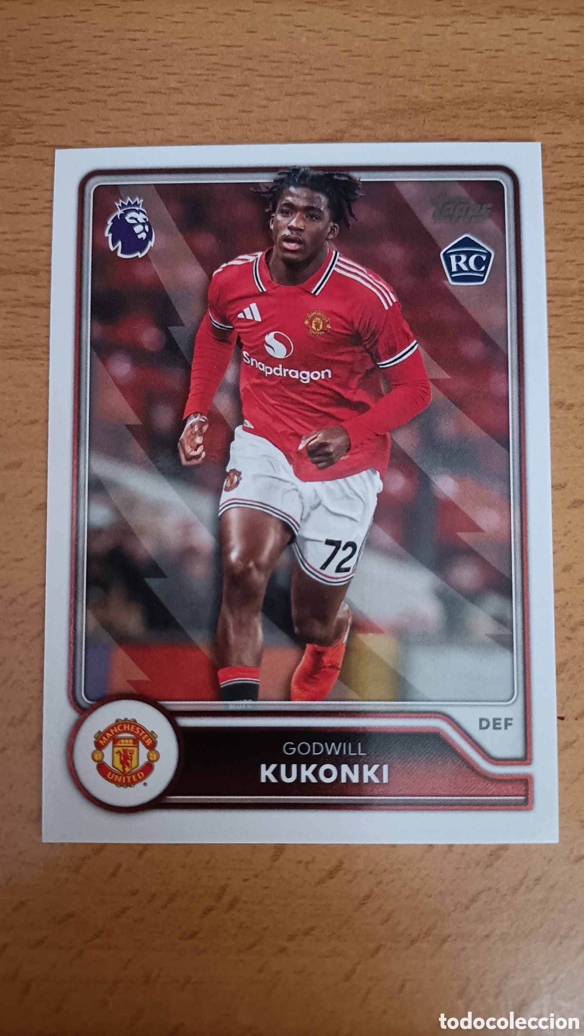 Football Stickers: Kukonki (Manchester United) Rookie Topps Premier League 26/27