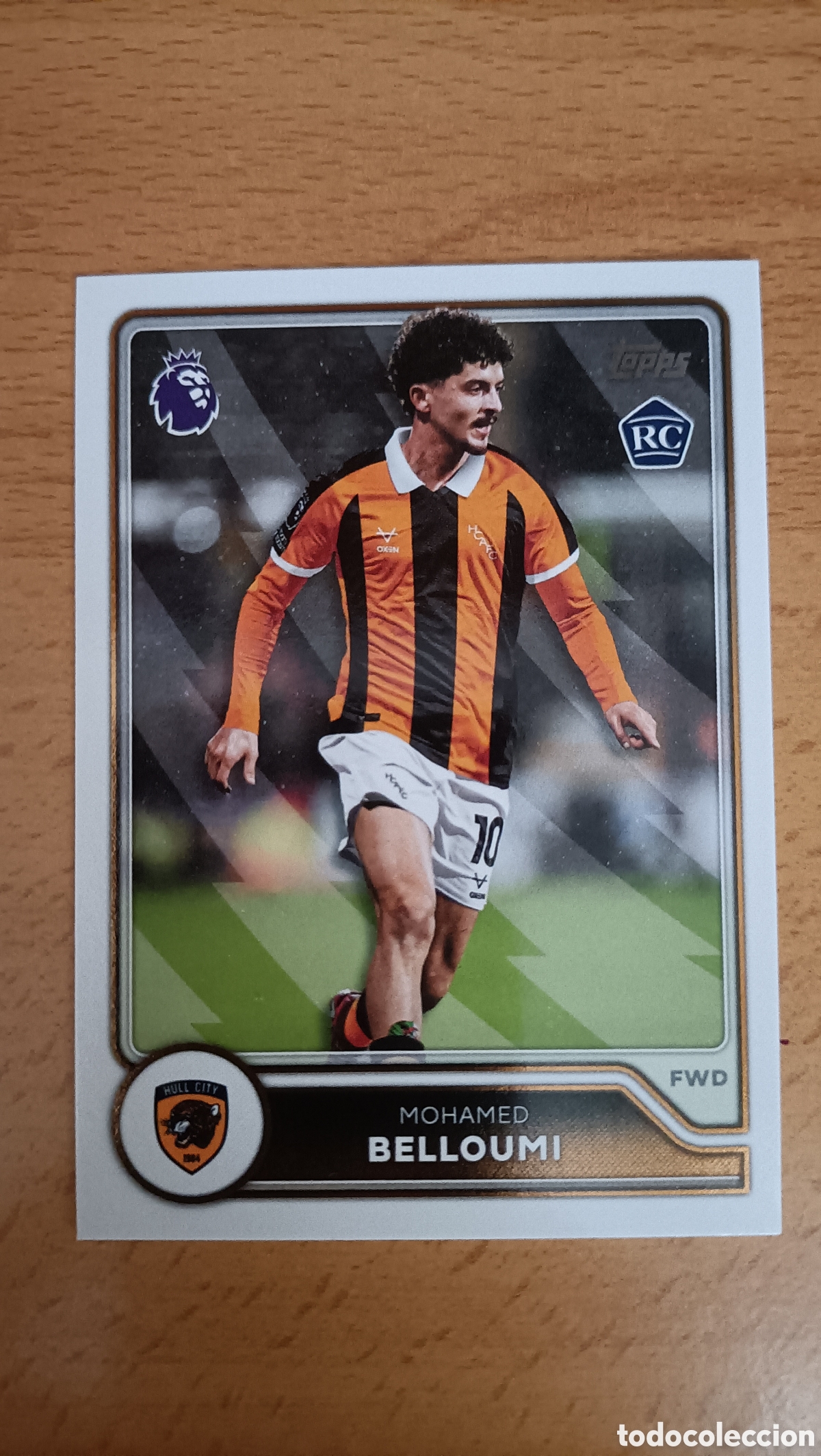 Football Stickers: Belloumi ( Hull City) Rookie Topps Premier League 26/27