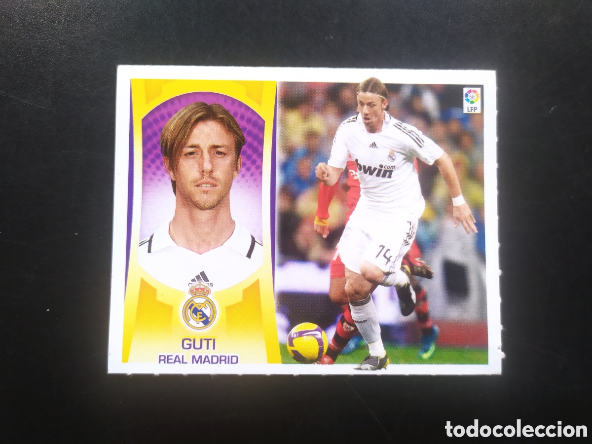 Cartes &agrave; collectionner de Football: Liga este 2009 2010 09 10 panini Guti error letra trasera n&deg; 12 Real Madrid