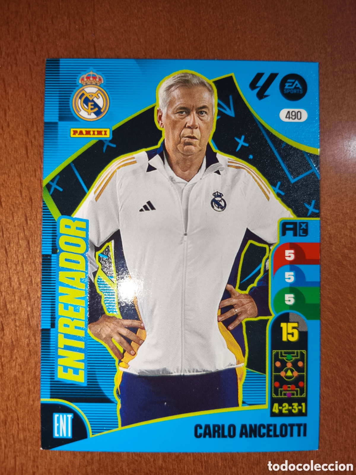 Cartes &agrave; collectionner de Football: Carlo Ancelotti n&deg;490 Adrenalyn XL 24/25 Real Madrid