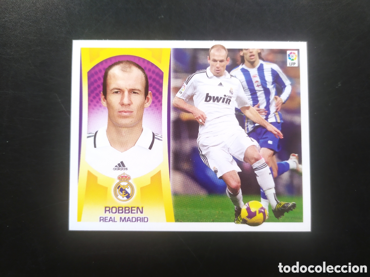 Cartes &agrave; collectionner de Football: Liga este 2009 2010 09 10 panini Robben n&deg; 13B 13 B Real Madrid
