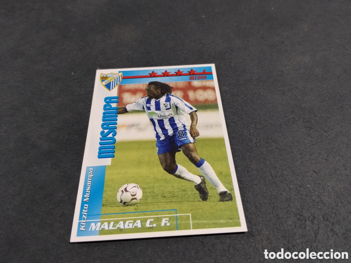 Cartes &agrave; collectionner de Football: Cromo futbol M&aacute;laga CF musampa 2002-03
