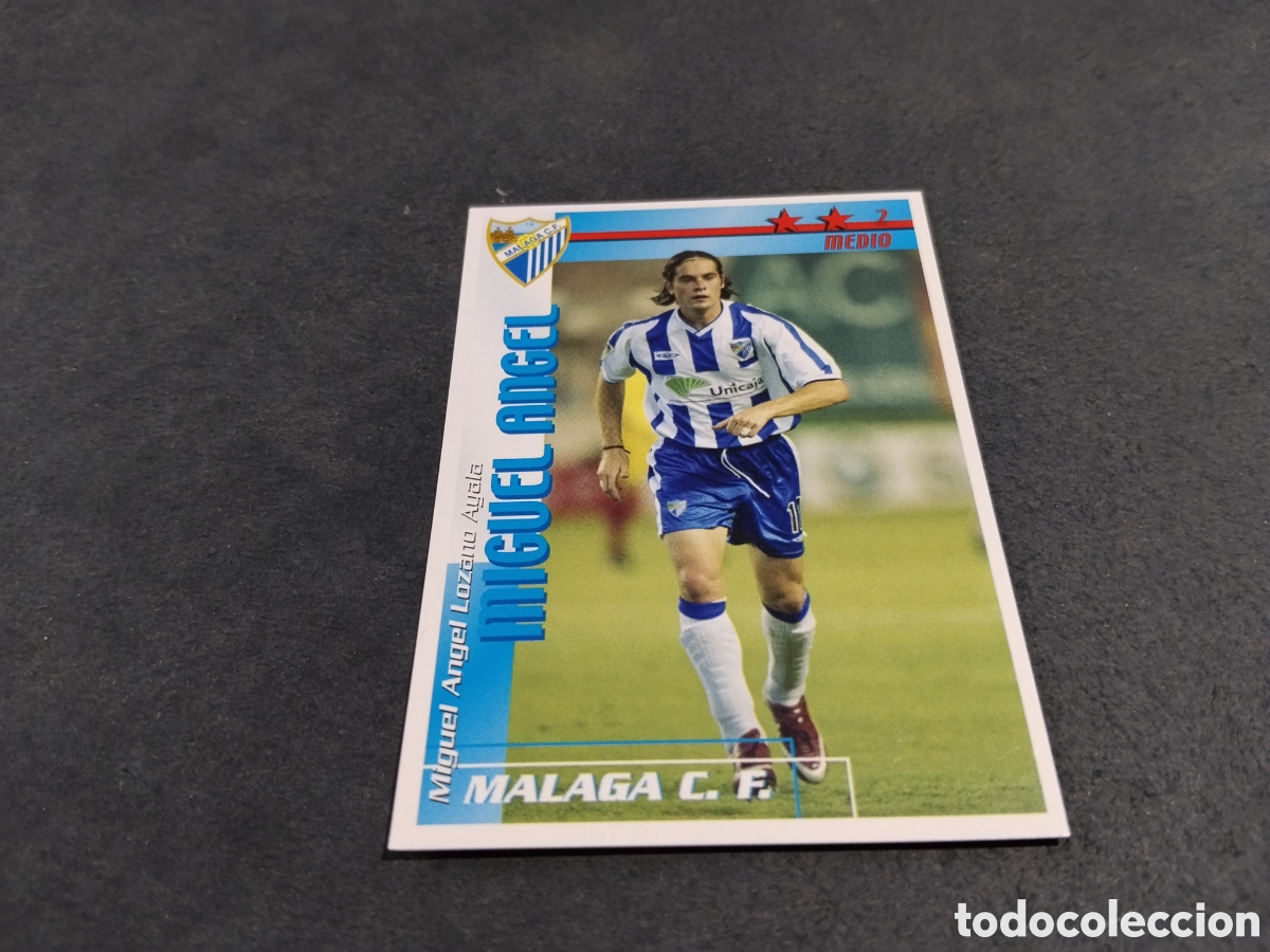 Cartes &agrave; collectionner de Football: Cromo futbol M&aacute;laga CF Miguel &Aacute;ngel 2002-03