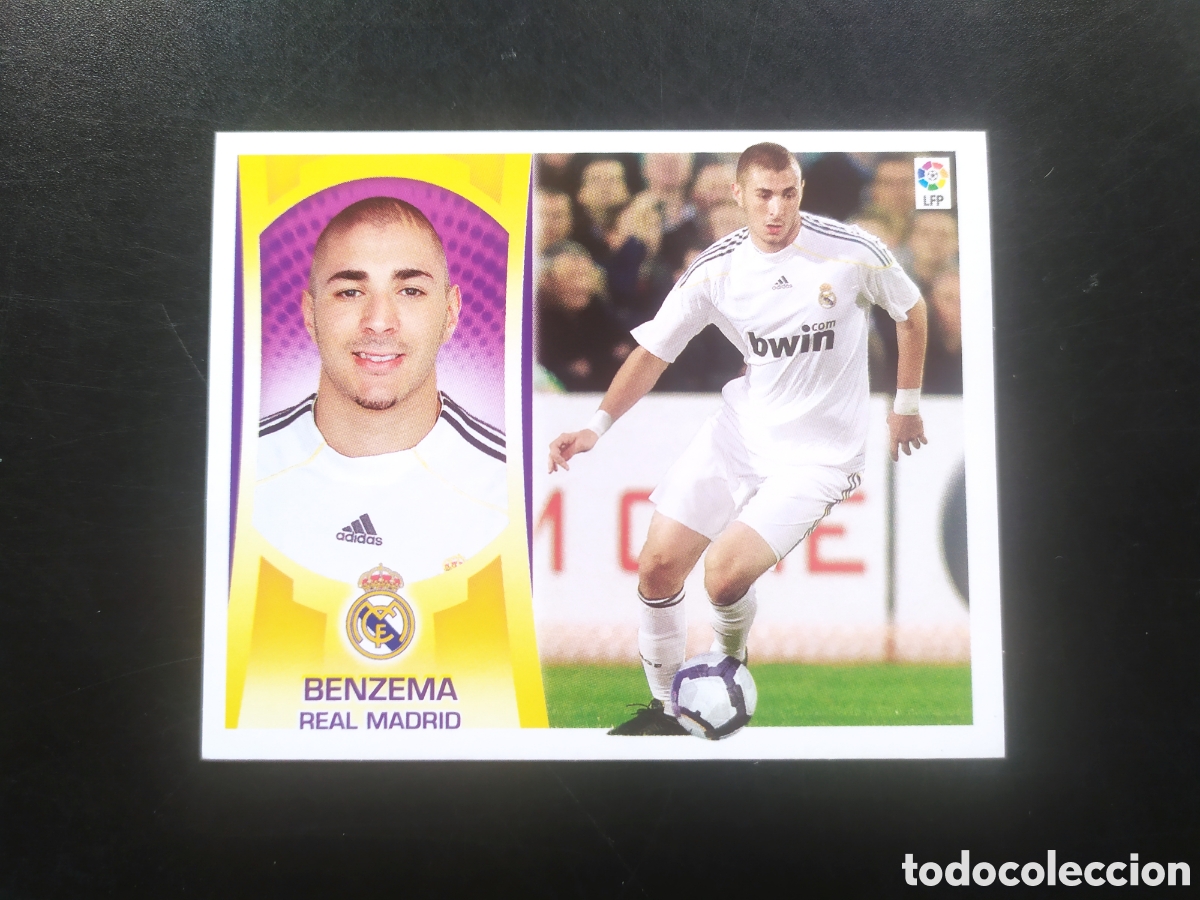 Cromos de f&uacute;tbol: Liga este 2009 2010 09 10 panini Benzema n&deg; 16 Real Madrid