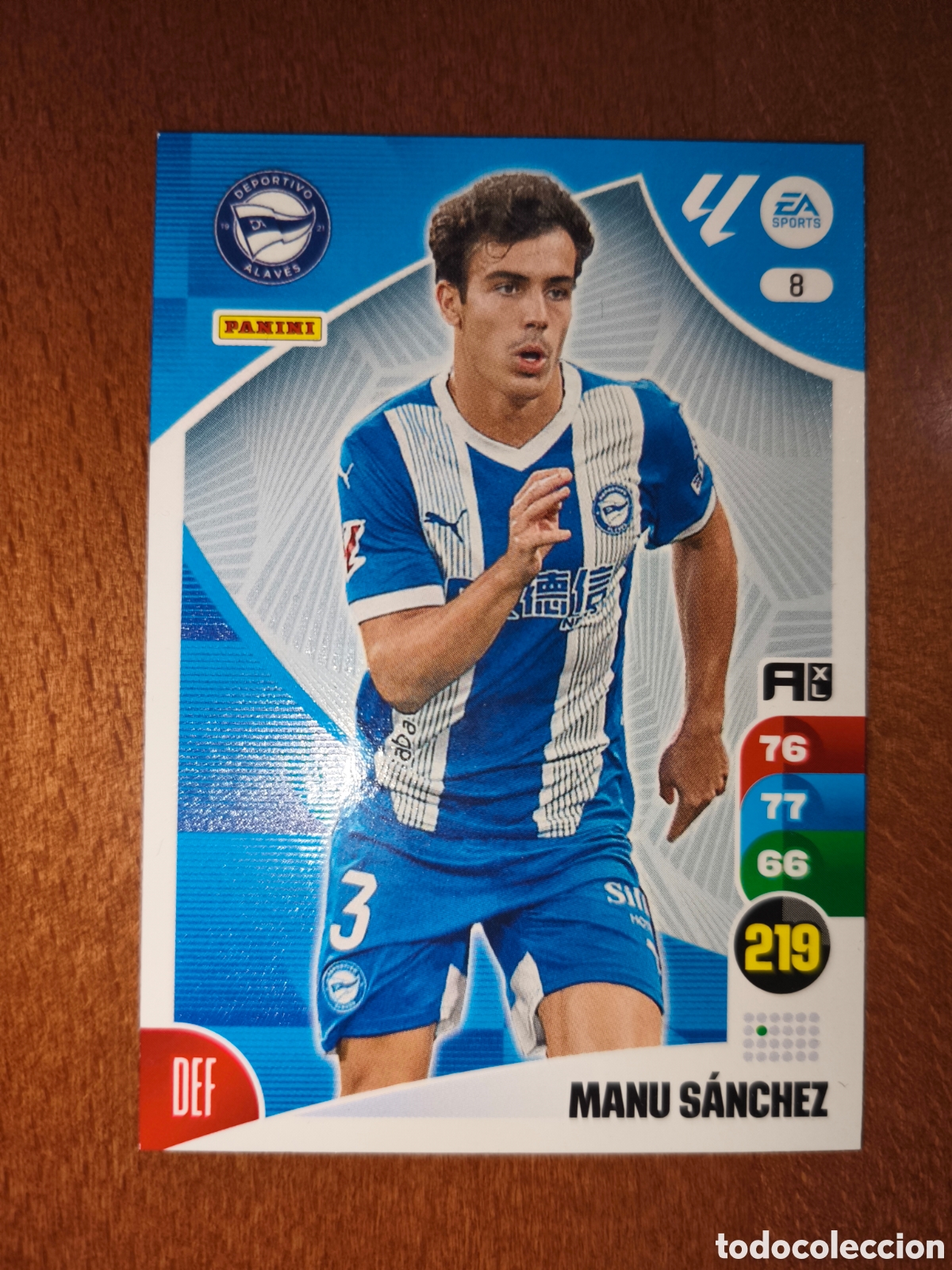 Cromos de f&uacute;tbol: Manu S&aacute;nchez n&deg;8 Adrenalyn XL 24/25 Deportivo Alav&eacute;s