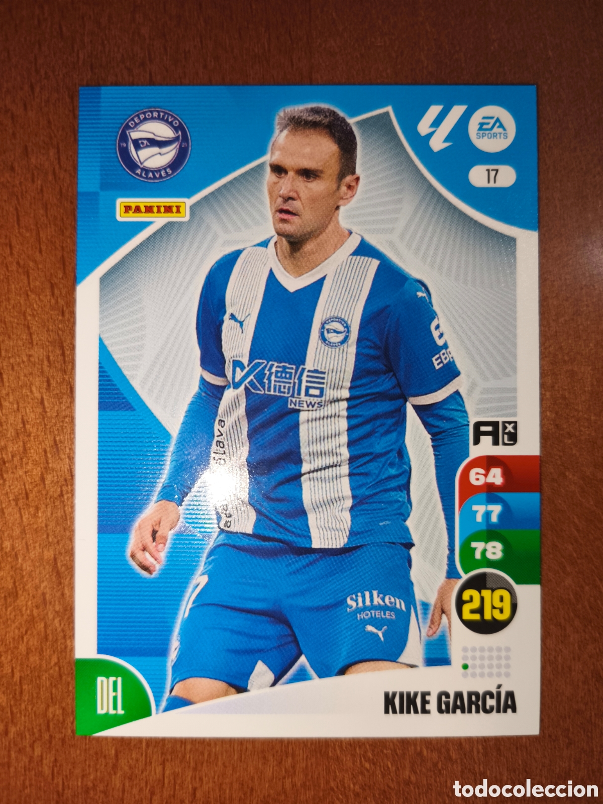 Cromos de Futebol: Kike Garc&iacute;a n&deg;17 Adrenalyn XL 24/25 Deportivo Alav&eacute;s