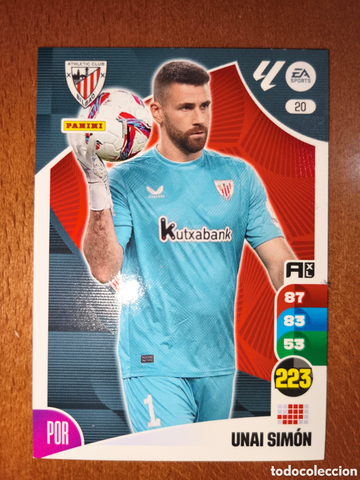 Cromos de Futebol: Unai Sim&oacute;n n&deg;20 Adrenalyn XL 24/25 Athletic Club