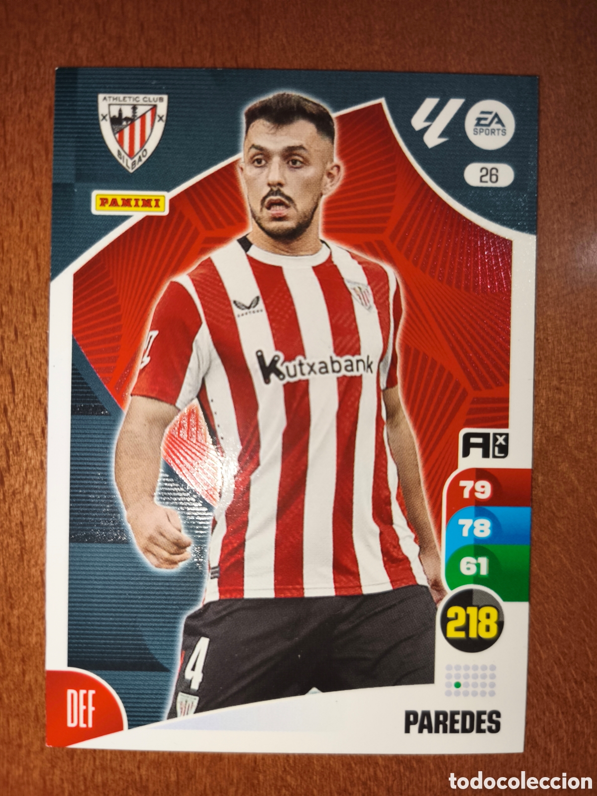 Cromos de Futebol: Paredes n&deg;26 Adrenalyn XL 24/25 Athletic Club