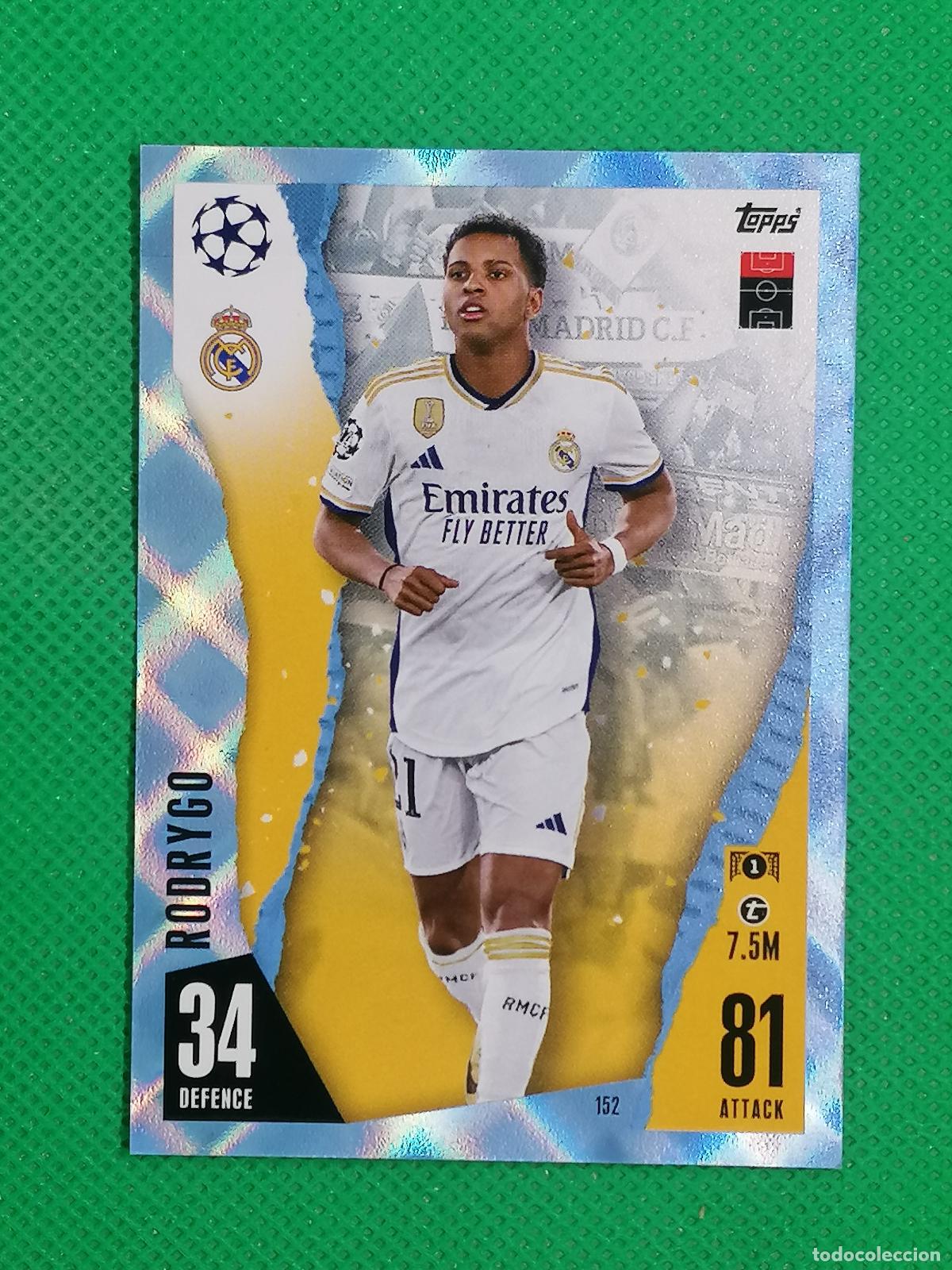 Fu&szlig;ball-Sticker: 152 RODRYGO REAL MADRID CRYSTAL ⚽ TOPPS MATCH ATTAX 2023 2024 23 24 ⚽