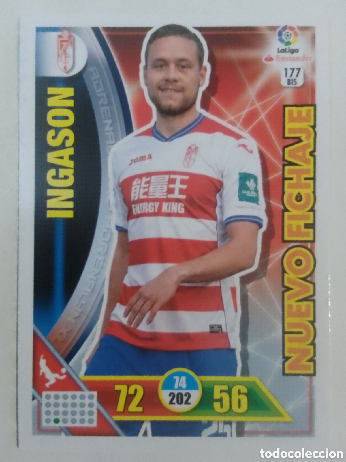 Cromos de Futebol: Adrenalyn XL 2016-17 n&deg; 177 BIS INGASON &bull; Granada. NUEVO FICHAJE.