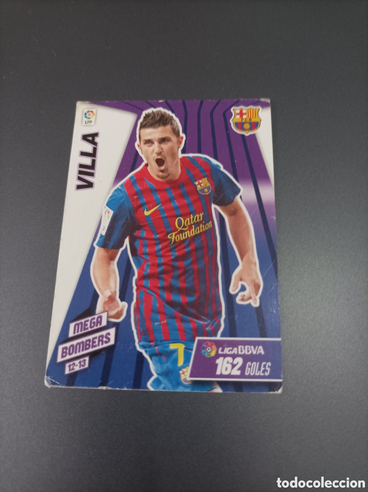 Cromos de f&uacute;tbol: Cromo de David villa - Foto 1