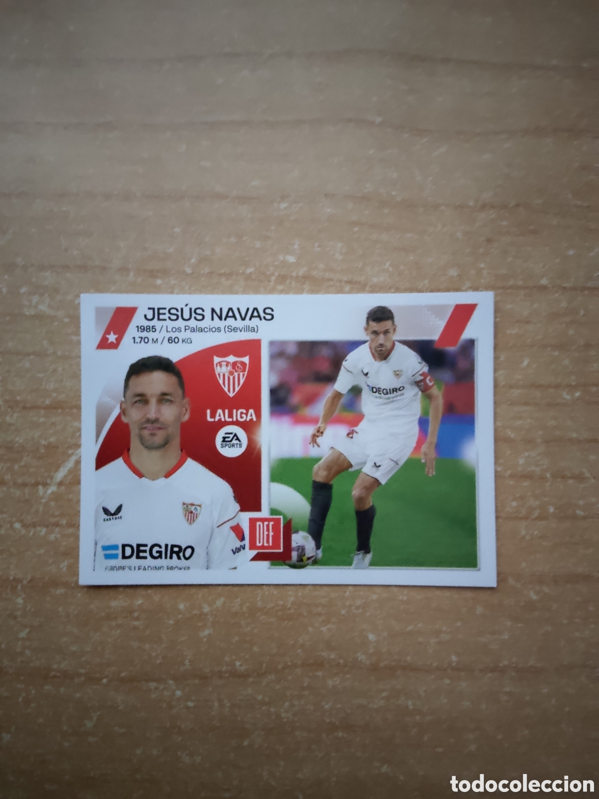Cromos de Futebol: 5 JESUS NAVAS SEVILLA LIGA ESTE 2023 2024