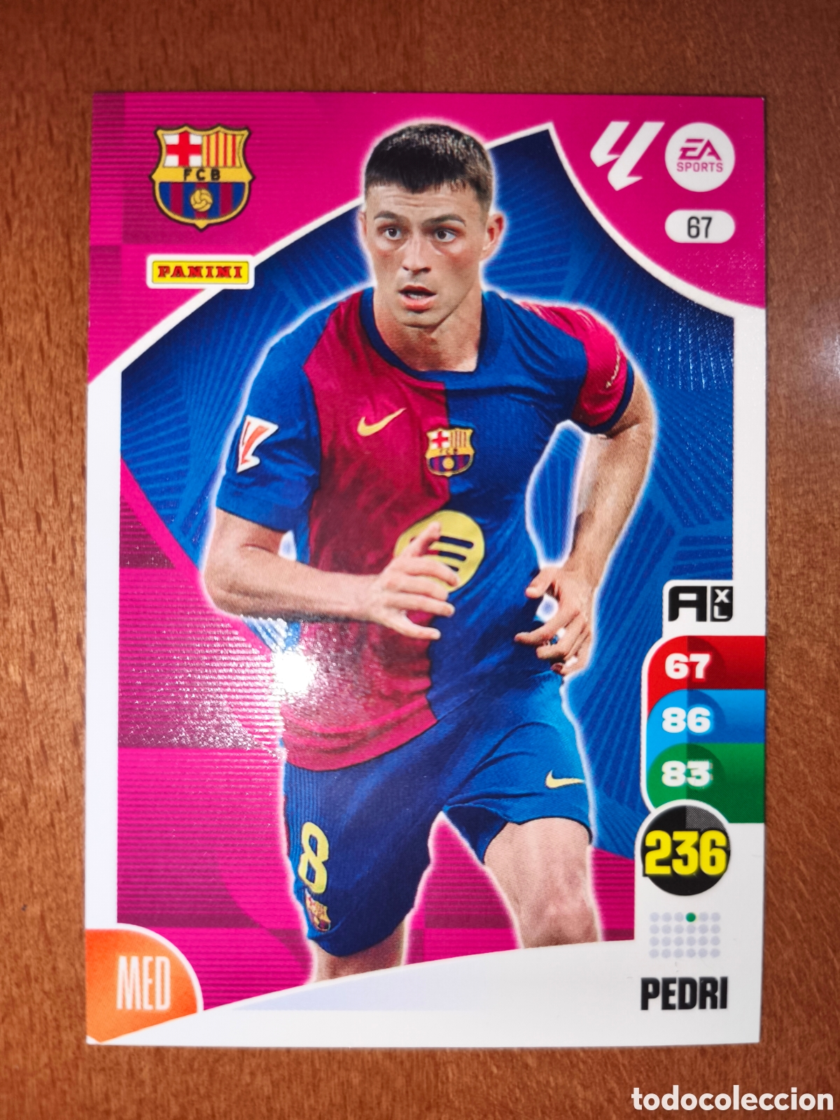 Fu&szlig;ball-Sticker: Pedri n&deg;67 Adrenalyn XL 24/25 Barcelona