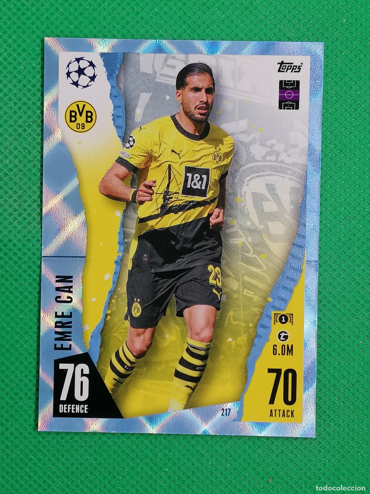 Fu&szlig;ball-Sticker: 217 EMRE CAN BORUSSIA DE DORTMUND CRYSTAL ⚽ TOPPS MATCH ATTAX 2023 2024 23 24 ⚽