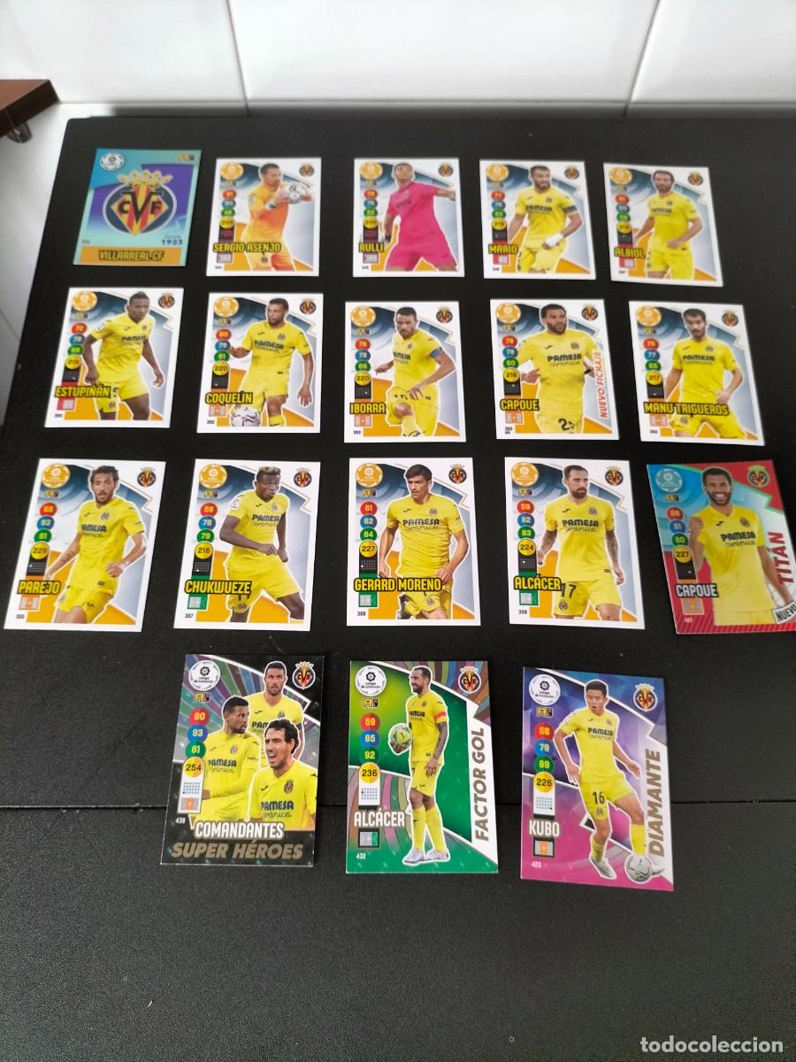 Football Stickers: Lote 18 cromos diferentes fichas Panini Adrenalyn 2020-2021 20-21 Villarreal C.F ( Incluye especiale