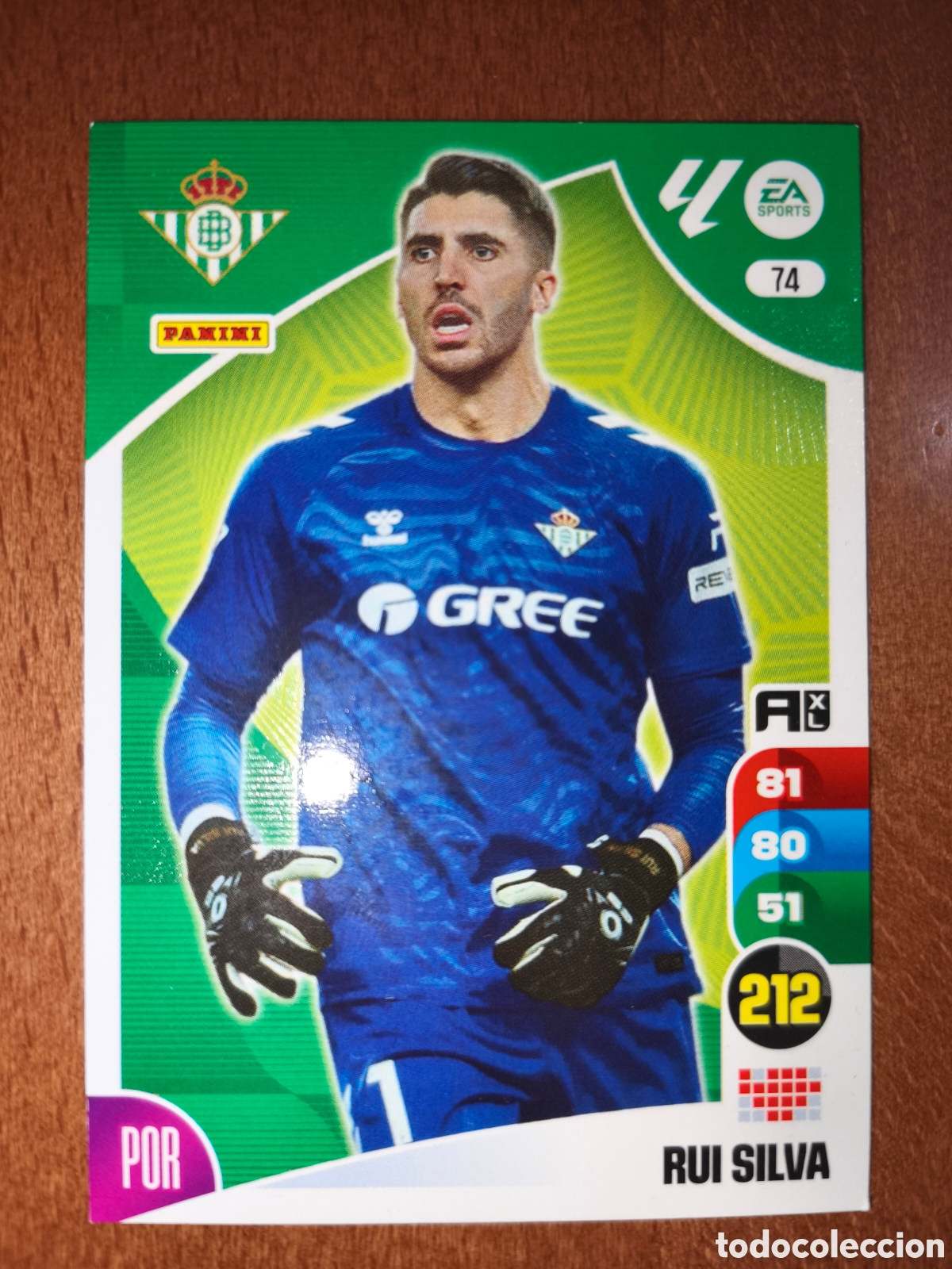 Cromos de Futebol: Rui Silva n&deg;74 Adrenalyn XL 24/25 Real Betis