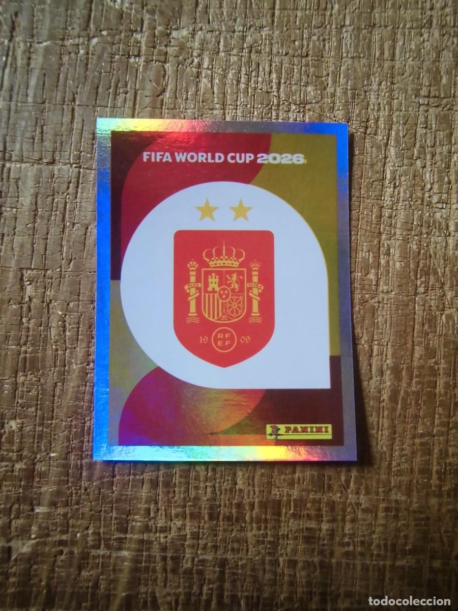 Cromos de Futebol: CROMO STICKER ESCUDO ESPA&Ntilde;A 1 BIS ACTUALIZACI&Oacute;N FIFA WORLD CUP 2026 PANINI